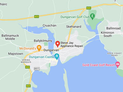 map showing Dunmore East and the areas we cover